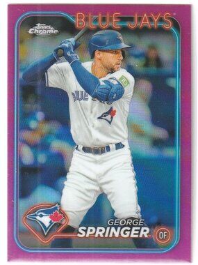 6for$49 GEORGE SPRINGER 2024 Topps Chrome Pink Refractor #134